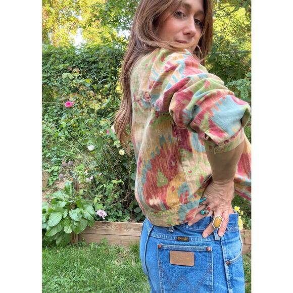 Vintage Wrangler Cropped Raw Edge Hem Straight Leg Jeans - Picture 9 of 11